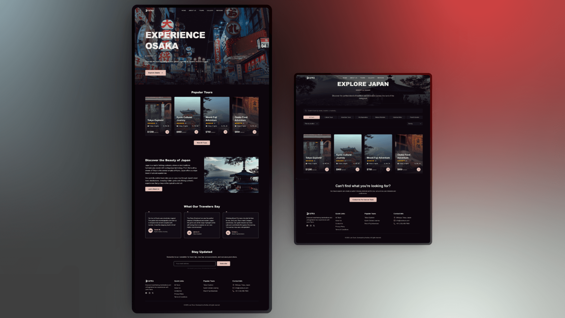 Luna Tours - Tour Booking Platform