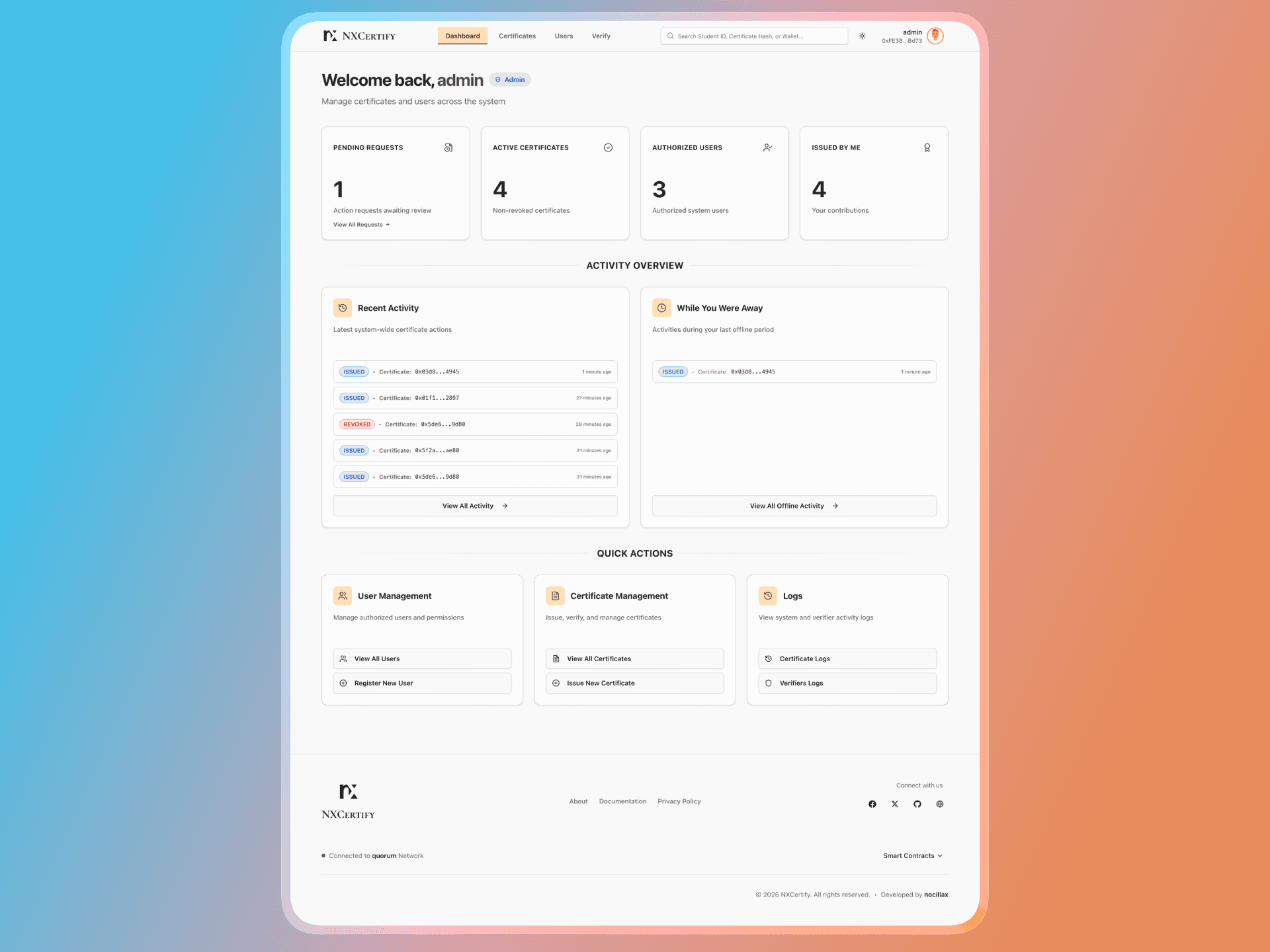 NXCertify